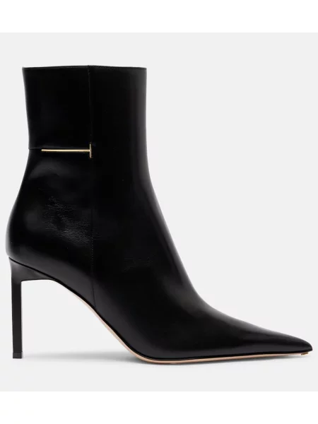 Cizme scurte Tom Ford din piele negru