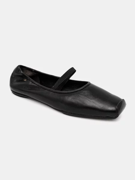 Tory Burch balerini de piele Runway Ballet negru