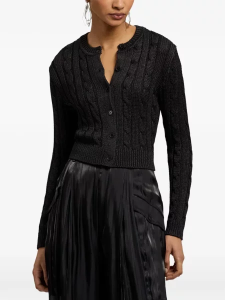 Πλεκτή ζακέτα Ralph Lauren Collection μαύρο