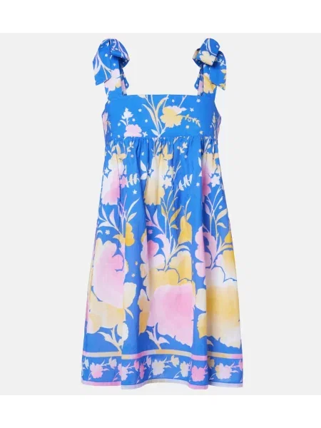 Rochie Juliet Dunn de in cu model floral albastru