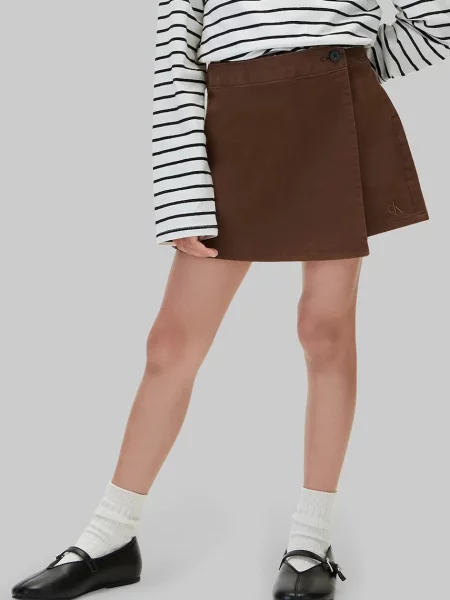 Calvin Klein Jeans fustă-pantalon din cu maro