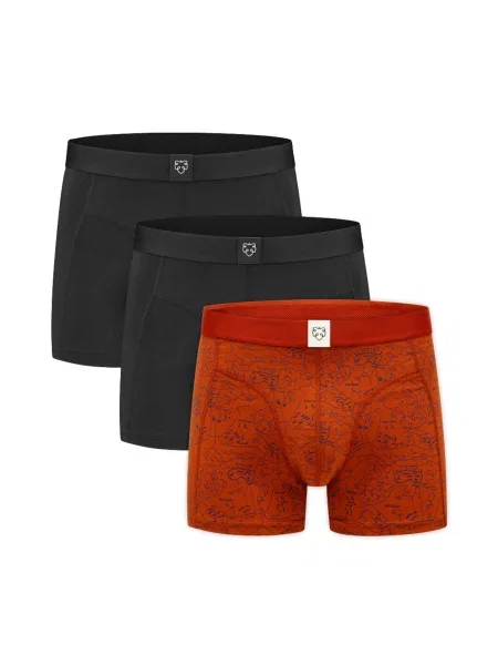 A-dam Boxeri Ginger Scoutmap sângeriu negru