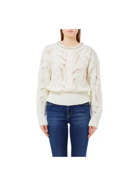 Sweter Liu Jo wełniany biały