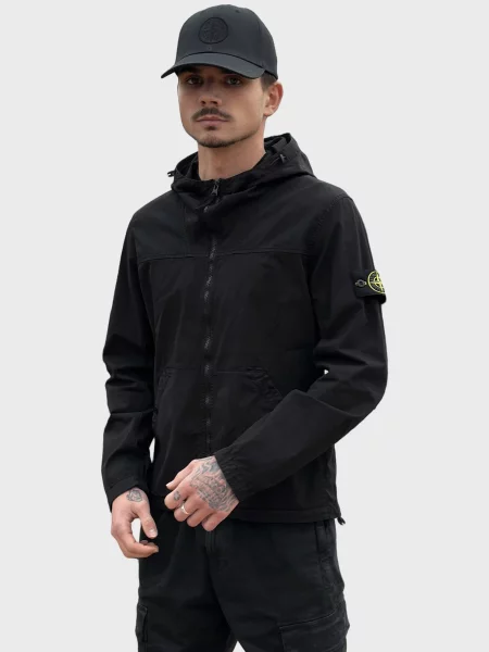 Куртка Stone Island с камнями черная