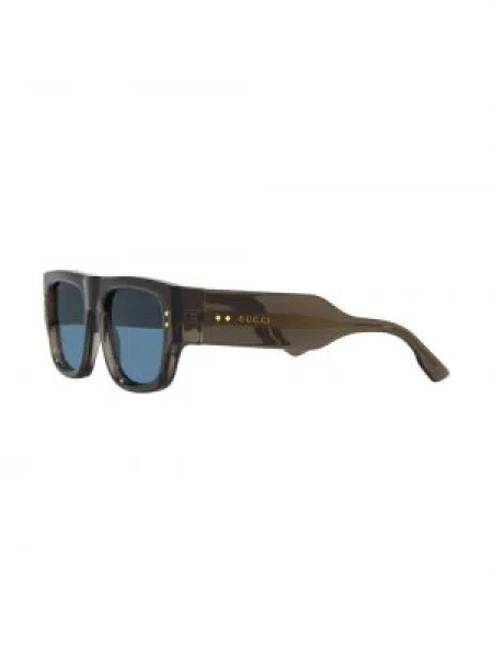 Saulės akiniai Gucci Eyewear su autografu pilka