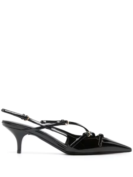 Pantofi cu toc Miu Miu cu cataramă slingback negru