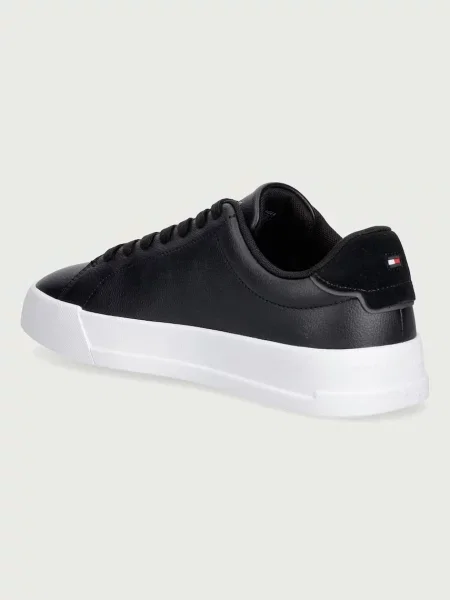 Tommy Hilfiger TH COURT CORE маратонки мъжки от кожа черно