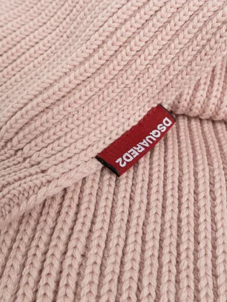 Megztas šalikas Dsquared2 rožinė