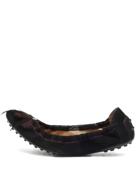 Balerini Tod's cu pene negru