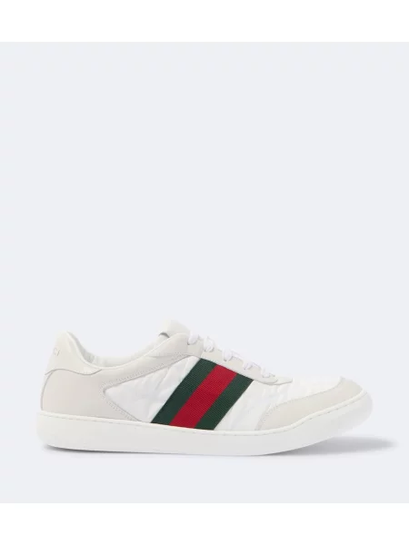 Sneakerși Gucci Screener din piele alb