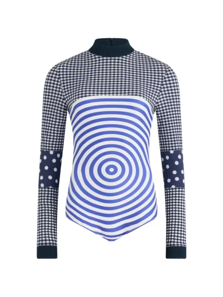Top Jean Paul Gaultier albastru