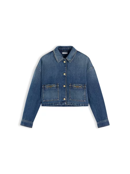 TOMMY HILFIGER Geacă de primăvară-toamnă denim albastru