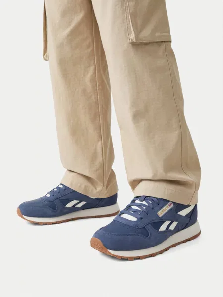Детские кроссовки Reebok Classic Leather синие