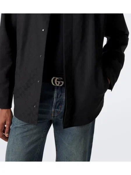 Cămașă Gucci din canvas negru