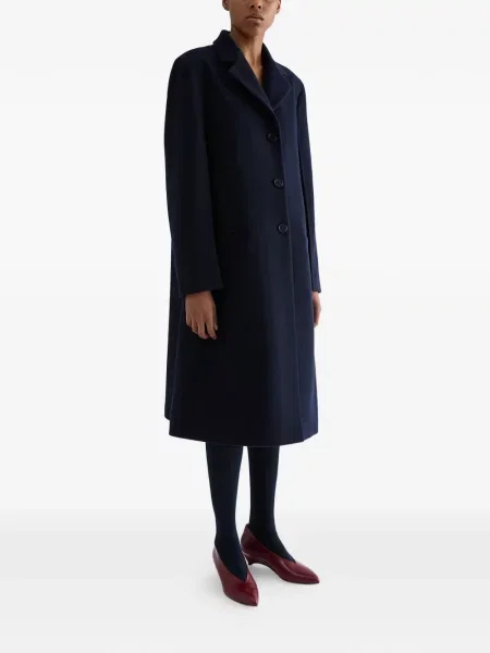 Lung palton Jil Sander albastru