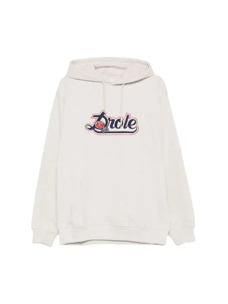 Bluza z kapturem Drole De Monsieur z logo szara