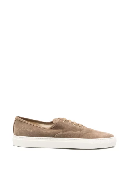 Sneakerși Common Projects din piele de căprioară maro