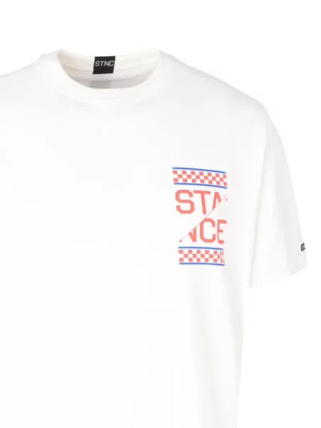 Tricou Stance cu imagine alb