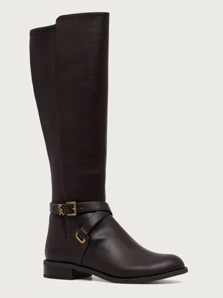 MICHAEL Michael Kors cizme cu plat pentru femei Rachel Flat Boot maro