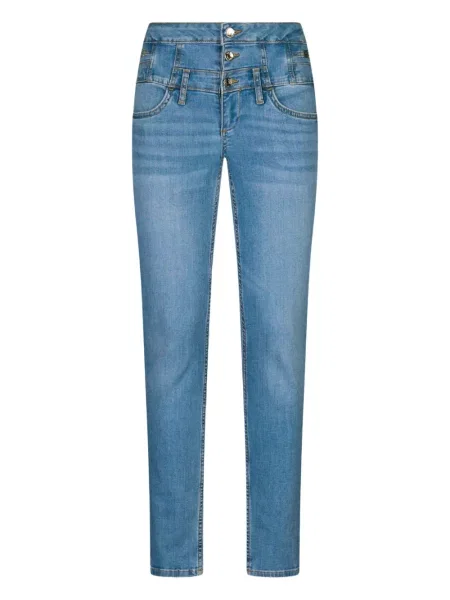 Skinny talia jeansy skinny Liu Jo niebieskie