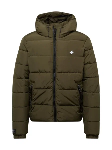 Superdry Zimska jakna maslinasta bijela