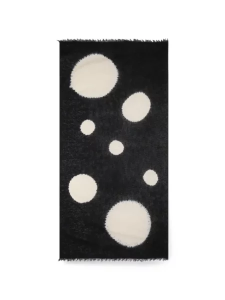Fular Yohji Yamamoto cu buline negru