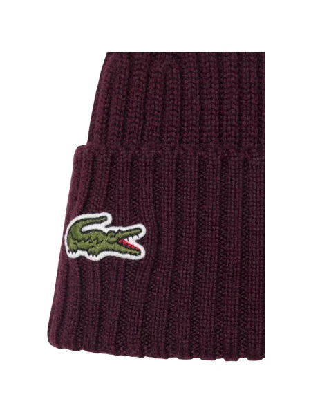 Pletena kapa Lacoste crvena