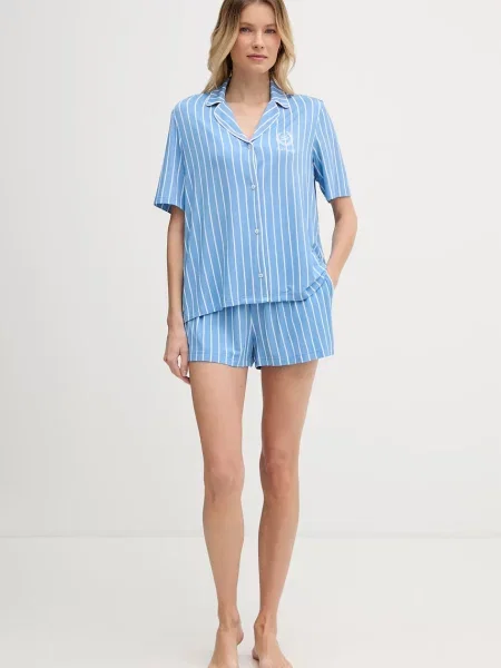 Karl Lagerfeld роздільна піжама з віскозою HOTEL KARL