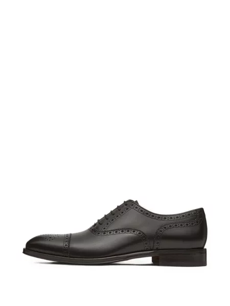 Brogues Lottusse din țesătură twill negru