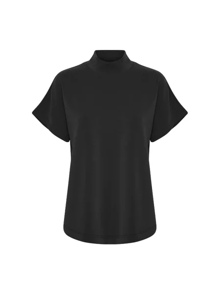 Lniana koszulka My Essential Wardrobe elegancka czarna