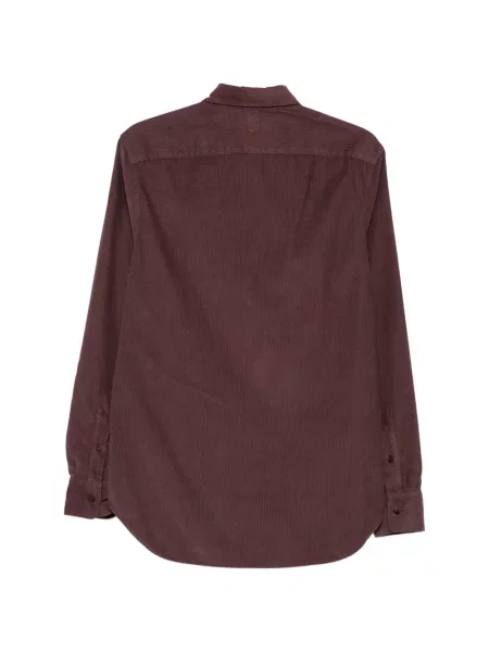 Lung cămașă Canali de catifea cord roșu