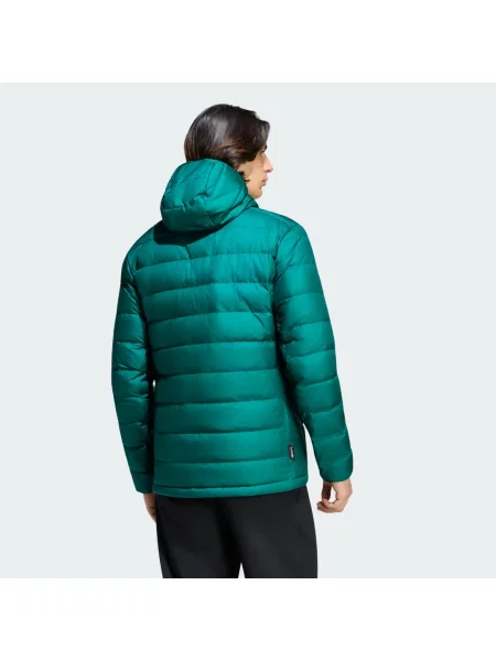 Péřová bunda s kapucí Terrex Multi Light Down CLIMAWARM zelená