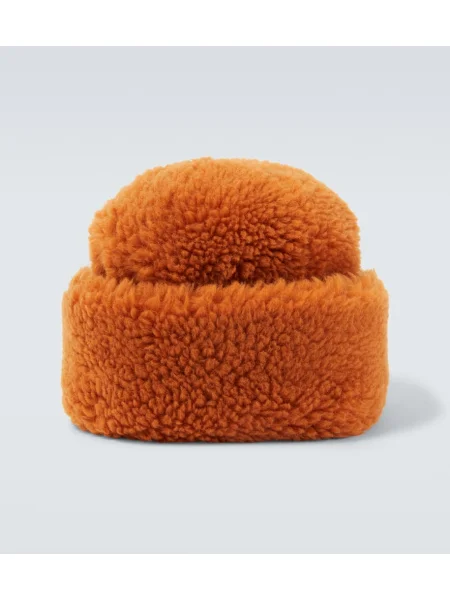 Вълнена шапка Sacai оранжево