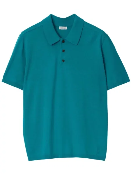 Vlněné krátký polotričko Burberry zelené