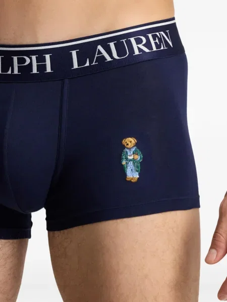 Tricou polo Polo Ralph Lauren cu dungi cu glugă de in albastru