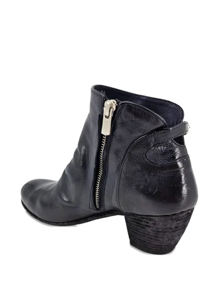 Cizme scurte Officine Creative din piele albastru