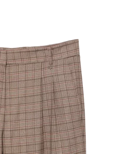Pantaloni Aniye By în carouri maro