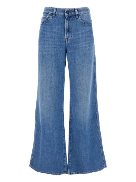 Jeansy 3x1 z 5 kieszeniami niebieskie