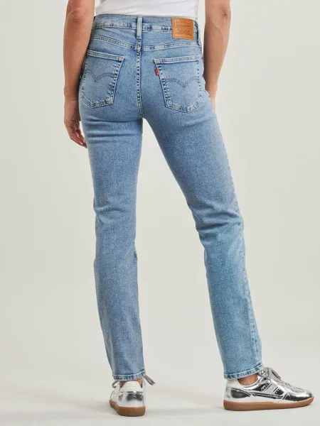 Blugi drepți Levi's® cu talie înaltă albastru