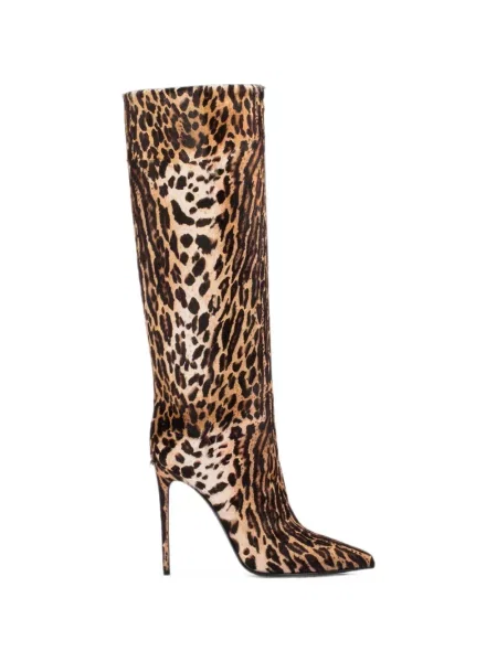 Botine Le Silla cu imagine cu model leopard maro
