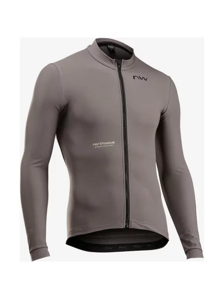 Koszulka rowerowa Northwave Extreme Thermal długie rękawy S brązowa