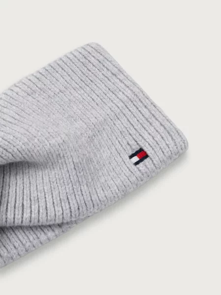 Čiapka Tommy Hilfiger sivá