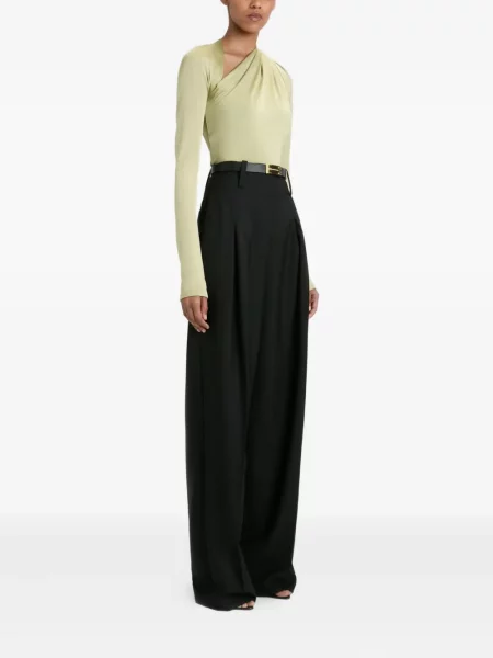 Top Victoria Beckham drapat verde