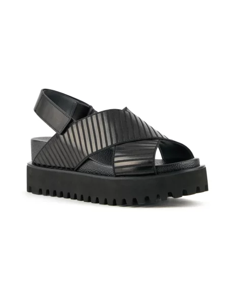 United Nude sandały z odkrytą piętą Rico X Sandal czarne