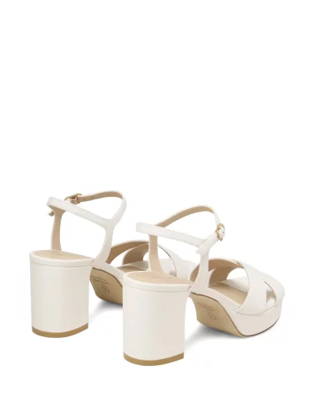 Sandale Stuart Weitzman cu platformă alb