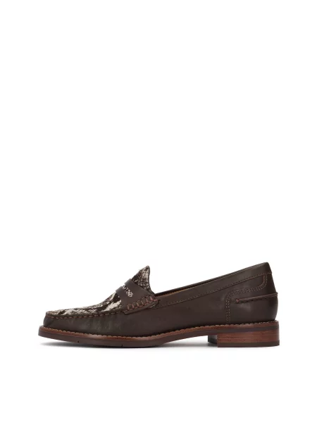 Kazar Mocasini crem / închis maro