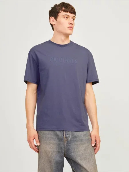 JACK & JONES Majica JWHFREDERIKSBERG nočno modra