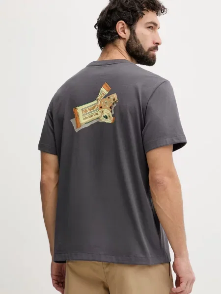 Koszulka The North Face Snack Relaxed anthracite grey szara