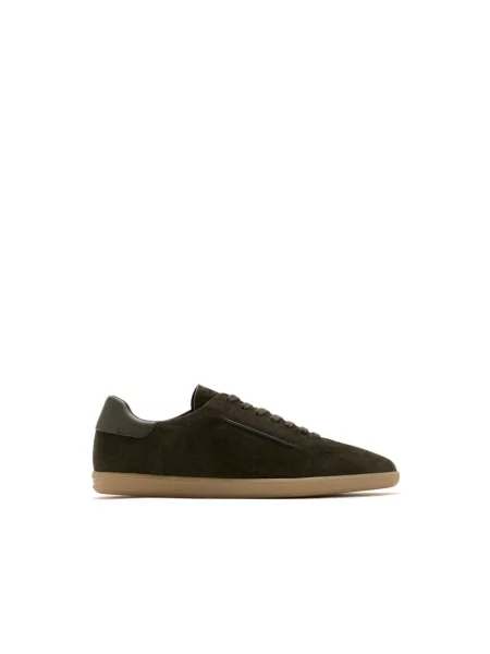 Sneakersy Zegna zamszowe zielone