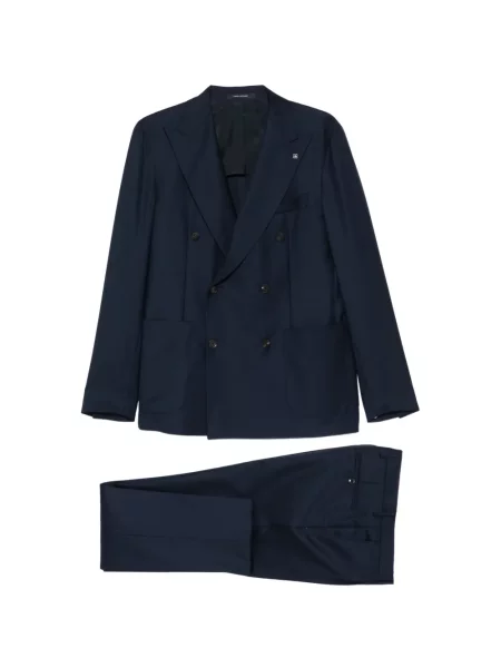 Costum Tagliatore cu două rânduri de nasturi albastru